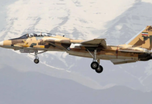 伊朗空军一架F14战机坠毁，两名飞行员跳伞，目前看没有生命危