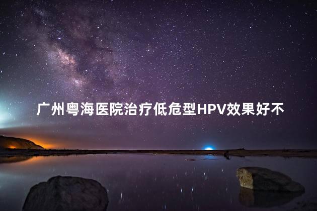 广州粤海医院治疗低危型HPV效果好不好