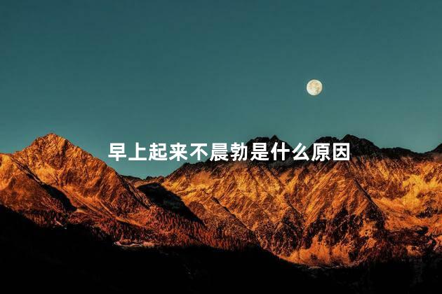 早上起来不晨勃是什么原因