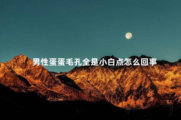 男性蛋蛋毛孔全是小白点怎么回事